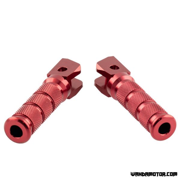 Foot pegs Derbi Senda red